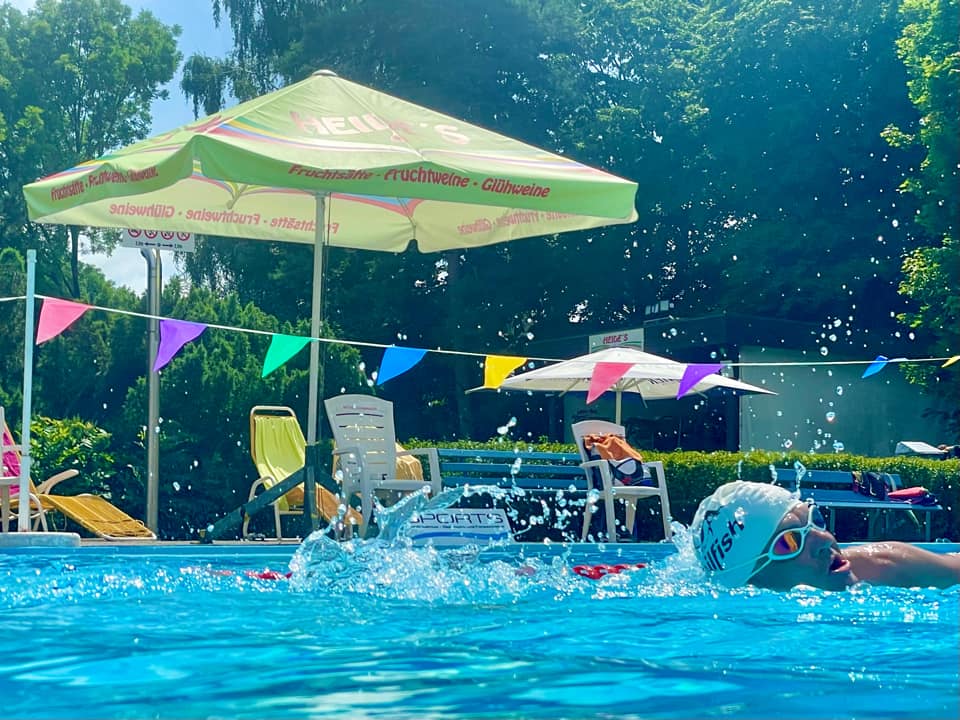 10.000 m im Freibad – 1. Versuch